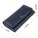 Гаманець шкіряний в два складання жіночий ST Leather Синій
