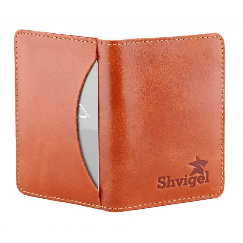 Кожаная визитница SHVIGEL