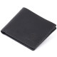 Портмоне на одне відділення в матовій шкірі GRANDE PELLE Чорне