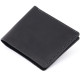 Портмоне на одне відділення в матовій шкірі GRANDE PELLE Чорне
