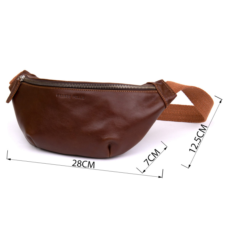 Поясна сумка GRANDE PELLE Руда