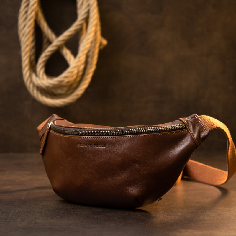 Поясна сумка GRANDE PELLE Руда