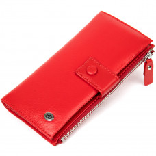 Яркий женский кошелек-клатч ST Leather  Красный