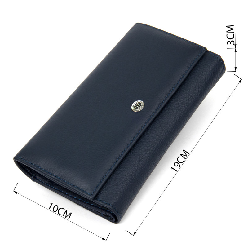 Женский кошелек ST Leather  Темно-синий