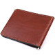 Мужской кожаный зажим для денег GRANDE PELLE Коричневый