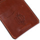 Мужской кожаный зажим для денег GRANDE PELLE Коричневый