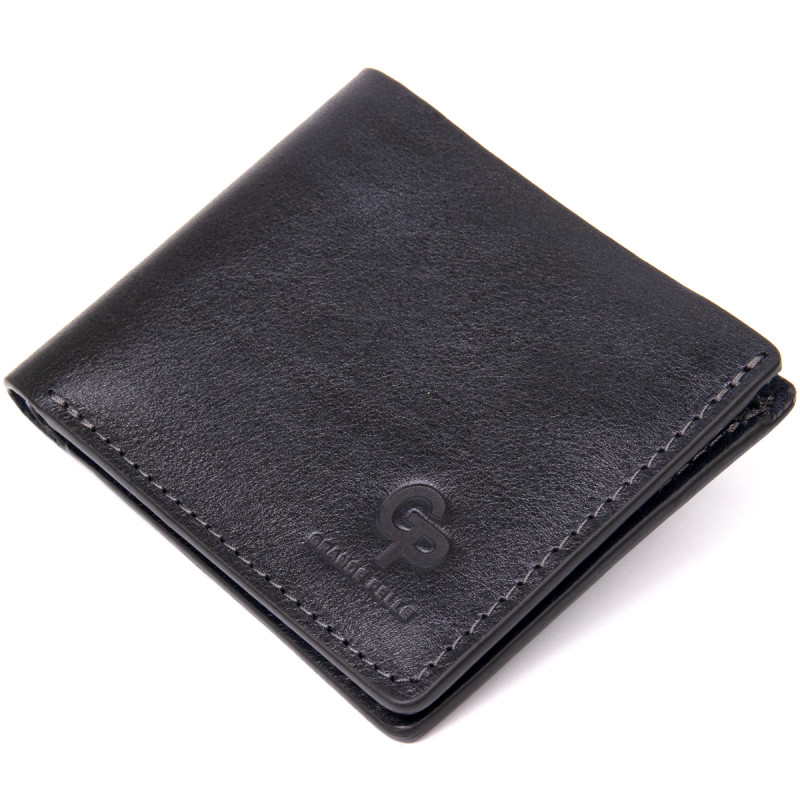 Портмоне з натуральної шкіри GRANDE PELLE Чорний