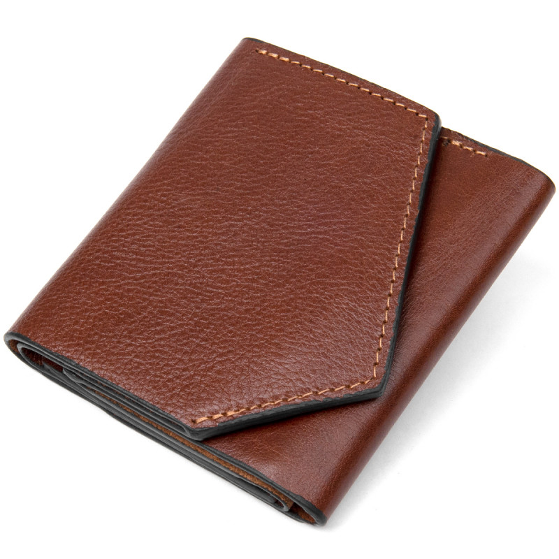 Оригинальное портмоне для мужчин GRANDE PELLE Коричневый