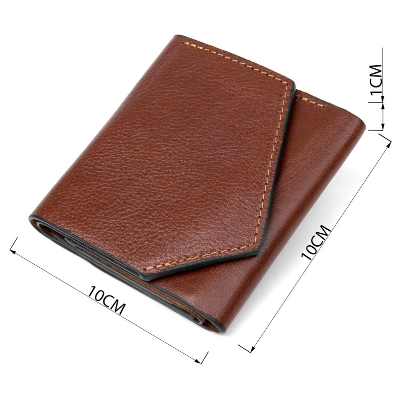 Оригинальное портмоне для мужчин GRANDE PELLE Коричневый