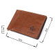 Мужской кожаный зажим для денег GRANDE PELLE Коричневый