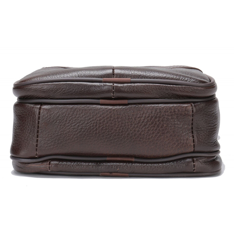 Мессенджер мужской с двумя карманами Vintage Коричневый