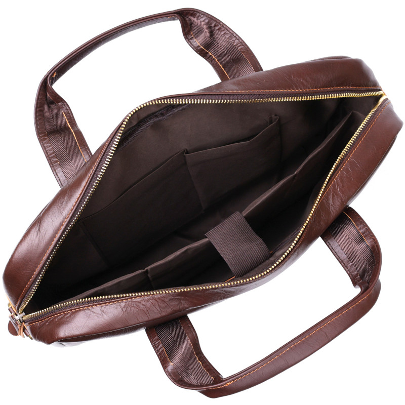Стильна сумка для ноутбука Vintage Коричневий
