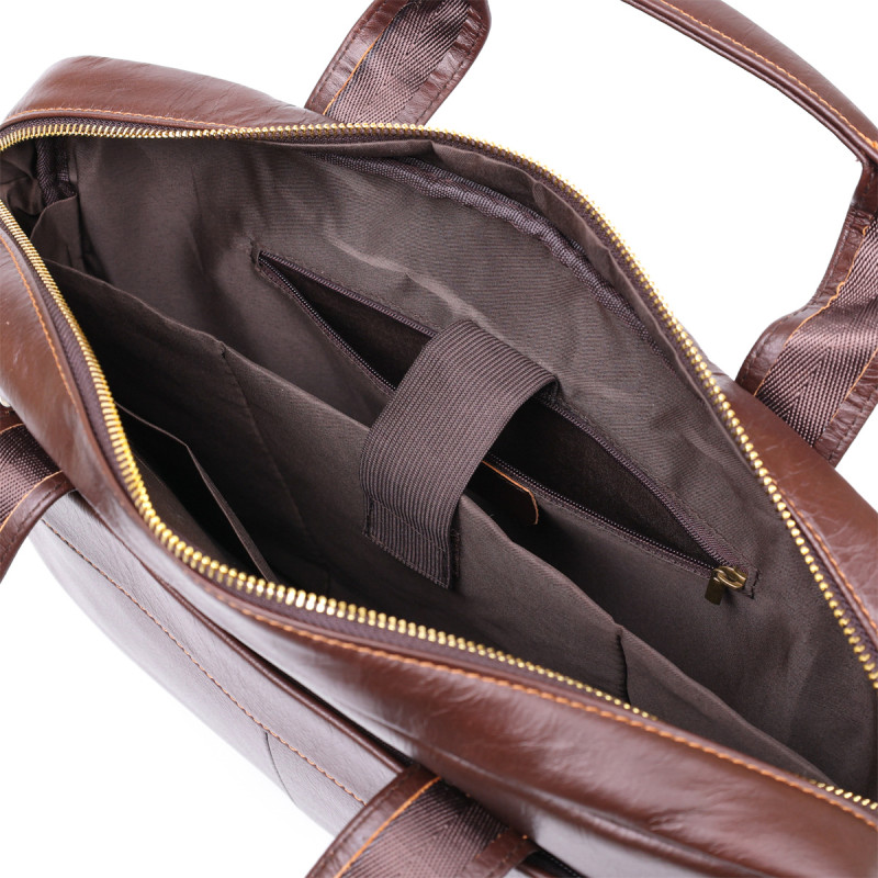 Стильна сумка для ноутбука Vintage Коричневий