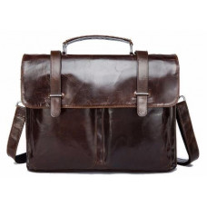 Портфель из гладкой кожи Vintage Коричневый