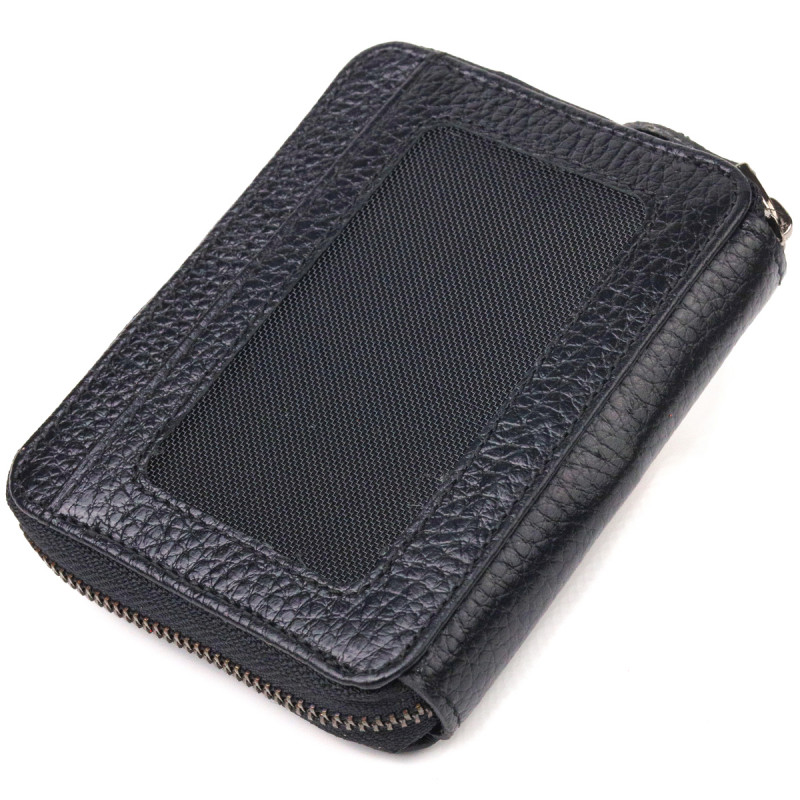 Стильное женское портмоне из натуральной кожи CANPELLINI Черное