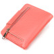 Стильный компактный женский кошелек из натуральной кожи CANPELLINI Коралловый