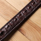 Ремінь-автомат CROCODILE LEATHER з натуральної шкіри крокодила Коричневий