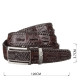 Ремень-автомат CROCODILE LEATHER из натуральной кожи крокодила Коричневый