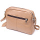Стильна сумка жіноча крос-боді з натуральної шкіри GRANDE PELLE Бежева