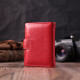 Вместительная визитница из натуральной кожи ST Leather Красный