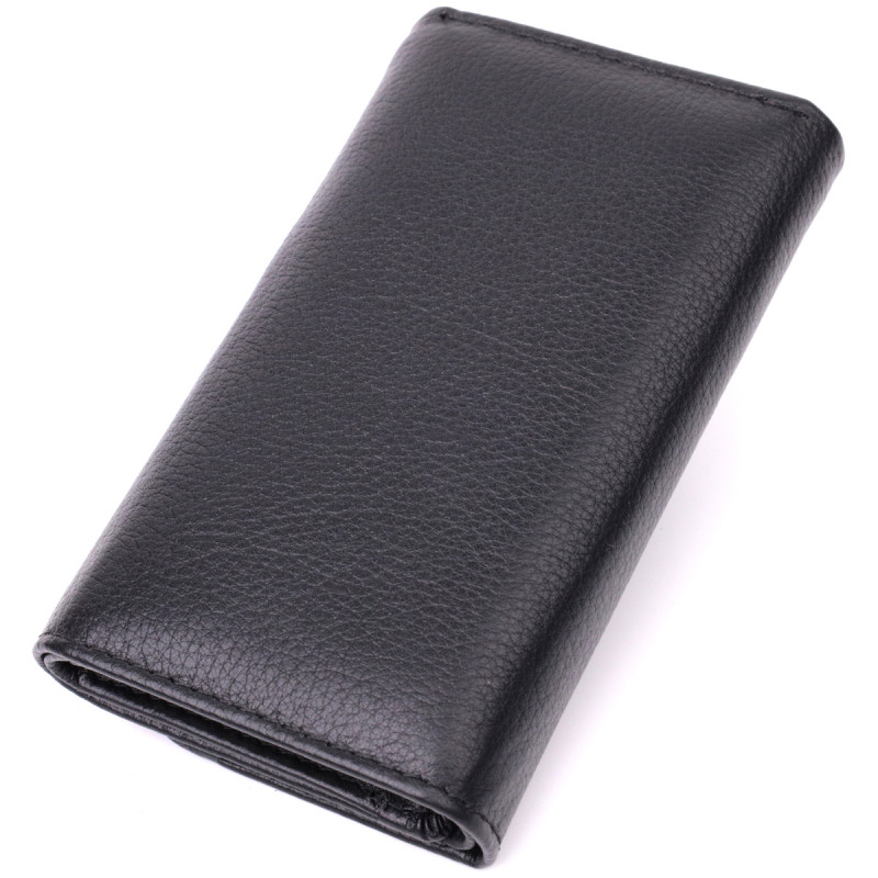 Вместительная ключница из натуральной кожи ST Leather Черный