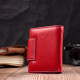 Яркий кожаный кошелек для женщин с интересной монетницей ST Leather Красный