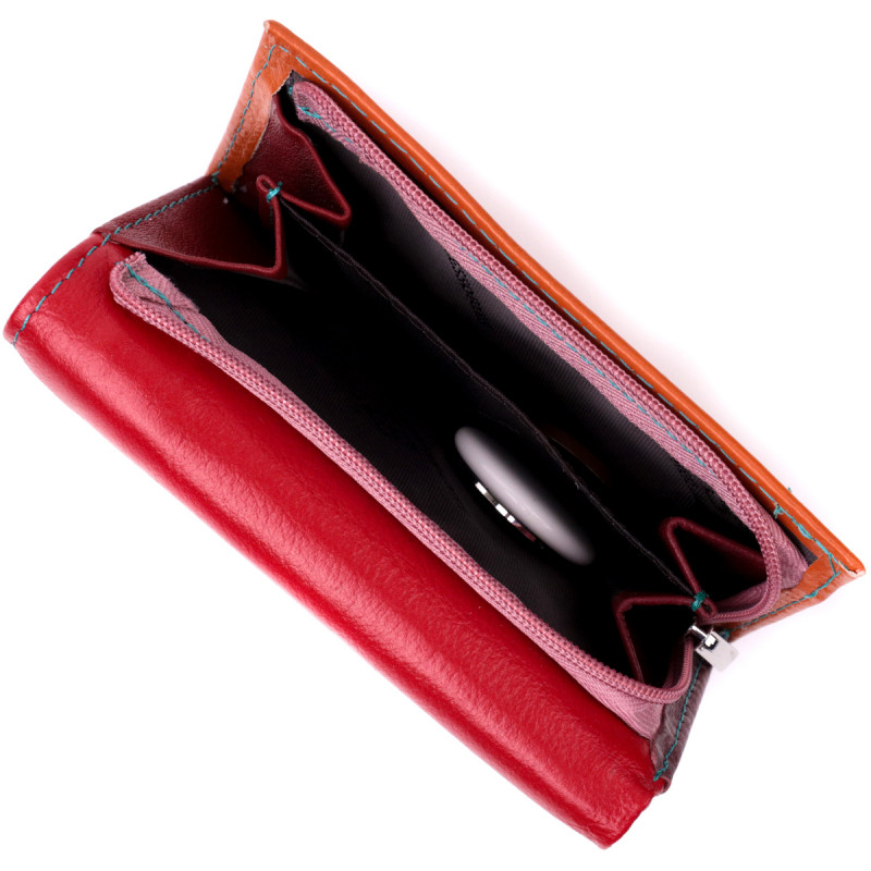 Стильный женский кошелек из качественной натуральной кожи ST Leather Разноцветный