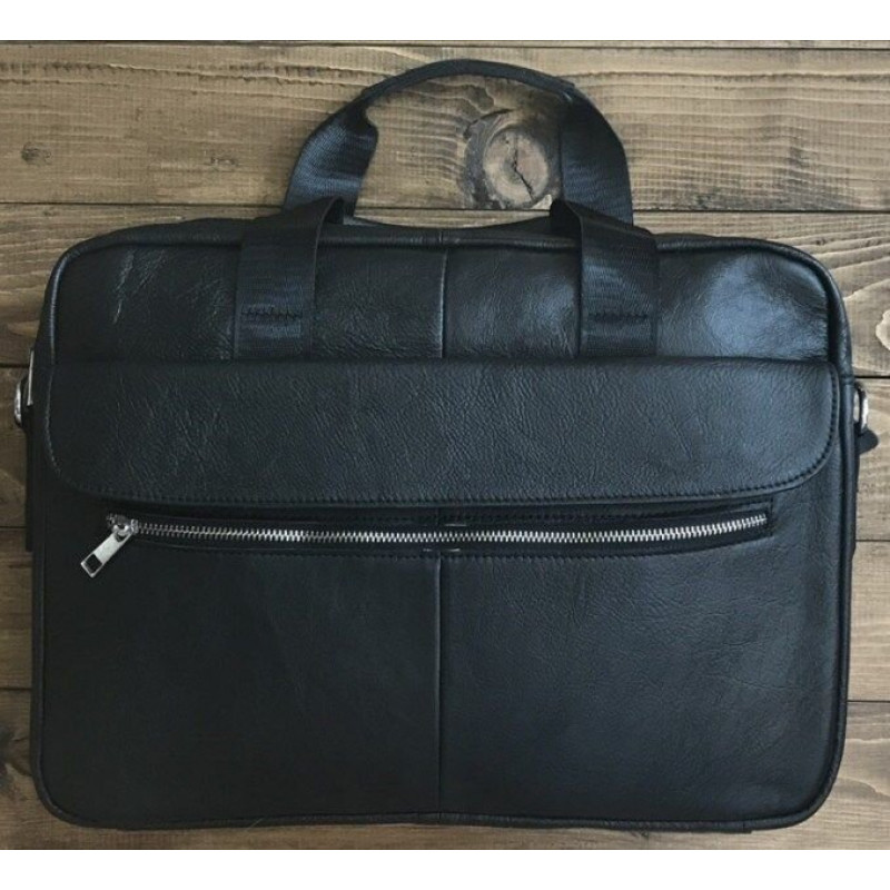 Сумка мужская Vintage кожаная Черная