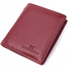 Маленький женский кошелек из натуральной кожи ST Leather Бордовый