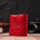 Женский кошелек среднего размера из натуральной кожи ST Leather Красный