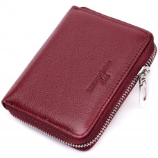 Практичный кошелек для женщин из натуральной кожи ST Leather Бордовый