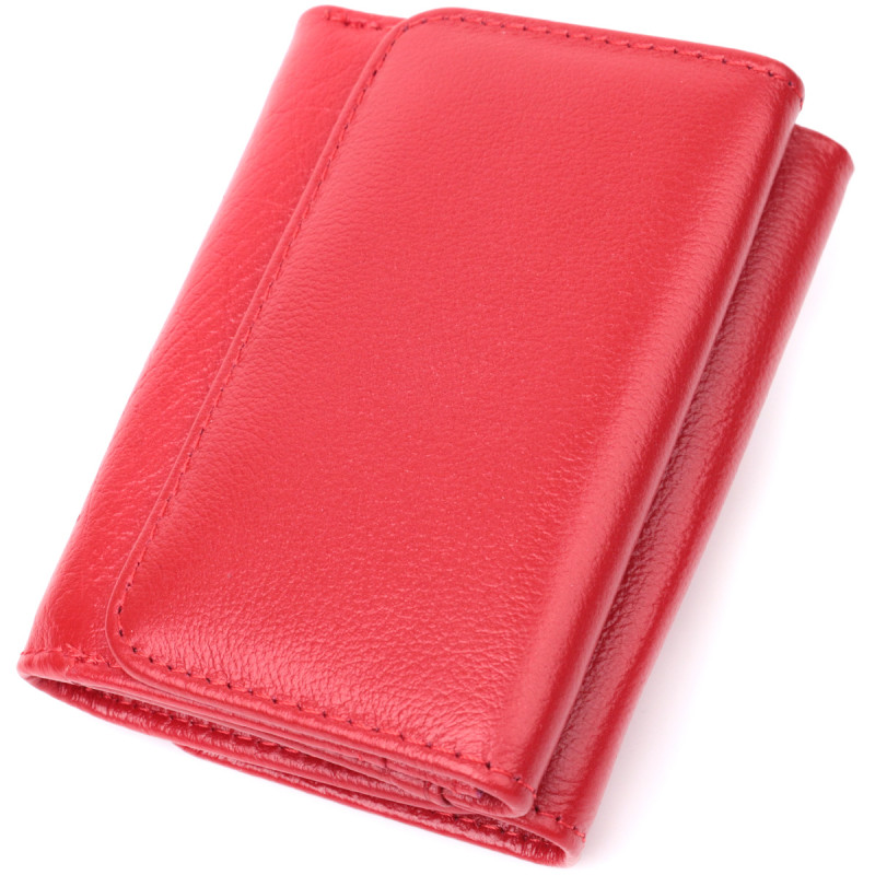 Кожаный яркий кошелек для женщин ST Leather Красный