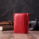 Кожаный яркий кошелек для женщин ST Leather Красный