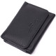 Кожаный лаконичный кошелек для женщин ST Leather Черный