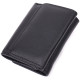 Кожаный лаконичный кошелек для женщин ST Leather Черный