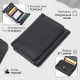 Кожаный лаконичный кошелек для женщин ST Leather Черный