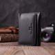 Кожаный лаконичный кошелек для женщин ST Leather Черный