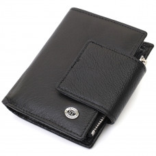 Вертикальный кошелек для женщин из натуральной кожи ST Leather Черный