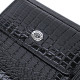 Женский фактурный кошелек из натуральной кожи ST Leather Черный