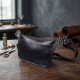 Кожаная бананка унисекс GRANDE PELLE Черный