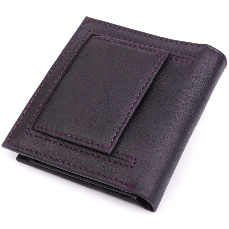 Компактный женский кошелек из натуральной кожи ST Leather Коричневый