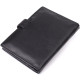 Вместительная обложка на документы унисекс из натуральной кожи ST Leather Черный