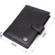 Вместительная обложка на документы унисекс из натуральной кожи ST Leather Черный
