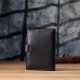 Вместительная обложка на документы унисекс из натуральной кожи ST Leather Черный