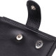 Компактный мужской бумажник вертикального формата из натуральной кожи ST Leather Черный