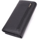 Вместительный кошелек для женщин из натуральной кожи ST Leather Черный
