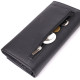 Вместительный кошелек для женщин из натуральной кожи ST Leather Черный