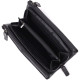 Практичный кожаный кошелек на три отделения ST Leather Черный