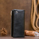 Вертикальный кошелек на кнопке женский ST Leather Черный