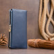 Вертикальный кошелек на кнопке женский ST Leather Темно-синий